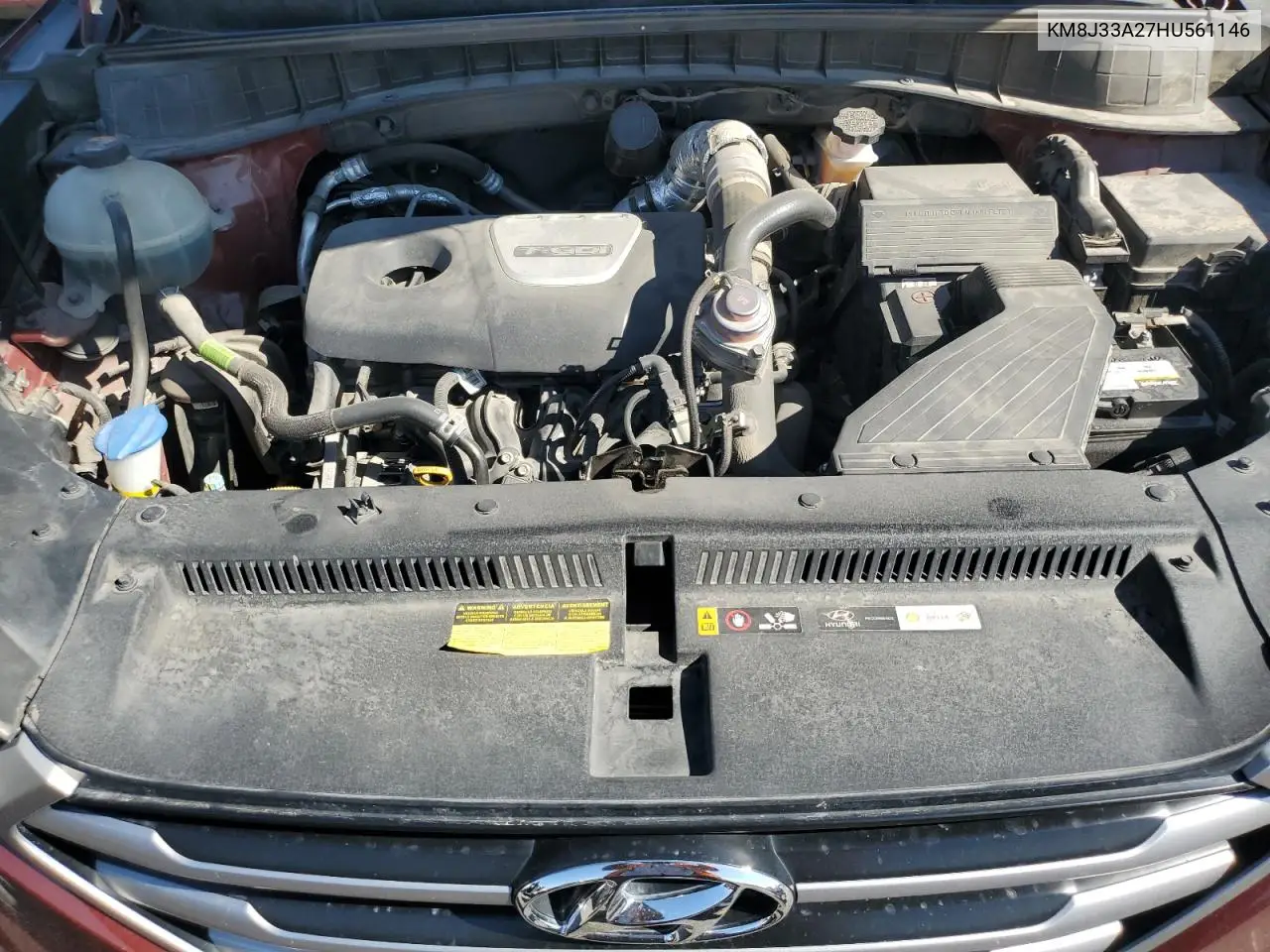 2017 Hyundai Tucson Limited VIN: KM8J33A27HU561146 Lot: 65186135