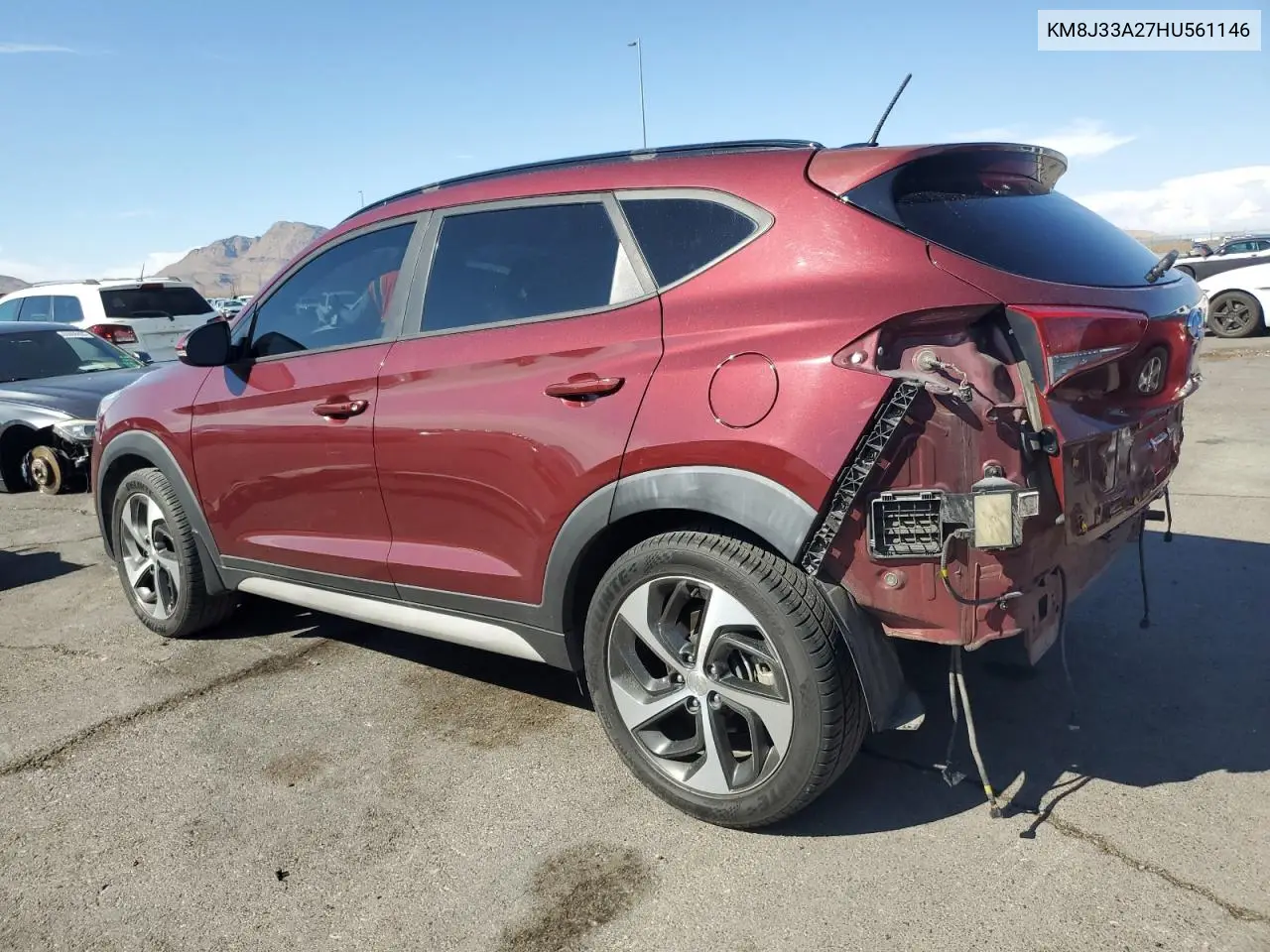 2017 Hyundai Tucson Limited VIN: KM8J33A27HU561146 Lot: 65186135