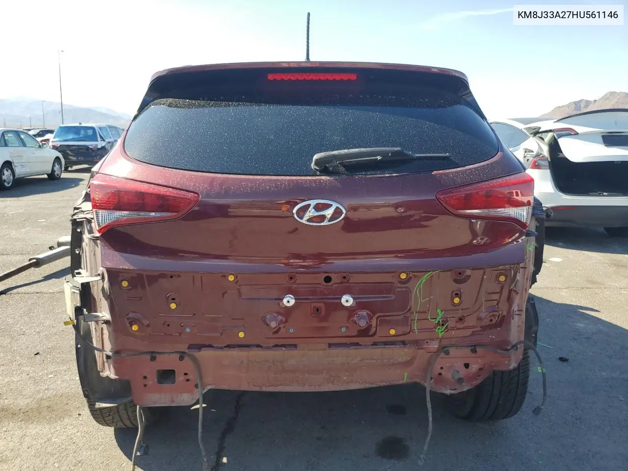 2017 Hyundai Tucson Limited VIN: KM8J33A27HU561146 Lot: 65186135