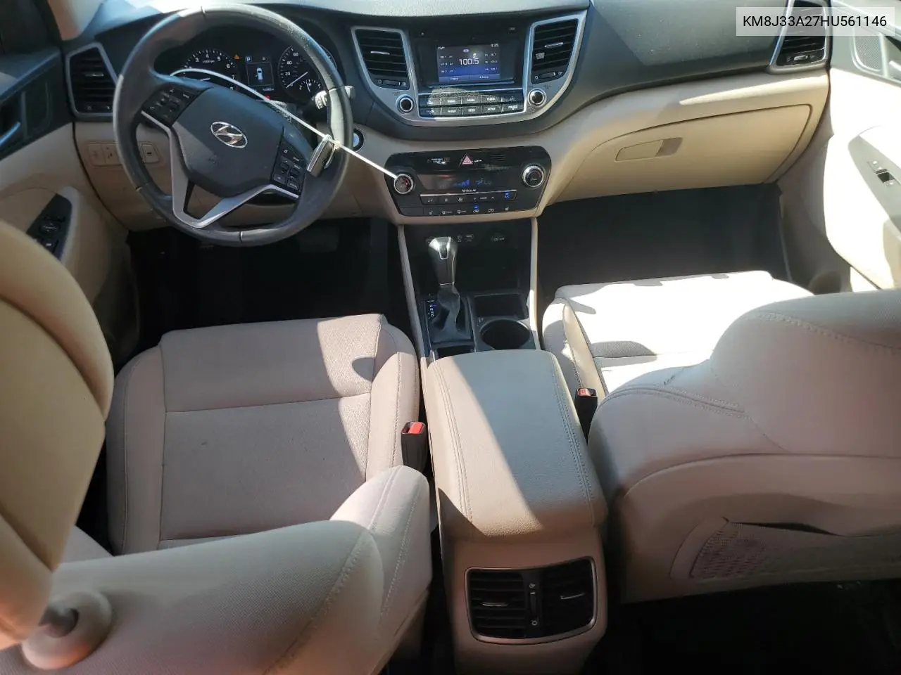 2017 Hyundai Tucson Limited VIN: KM8J33A27HU561146 Lot: 65186135