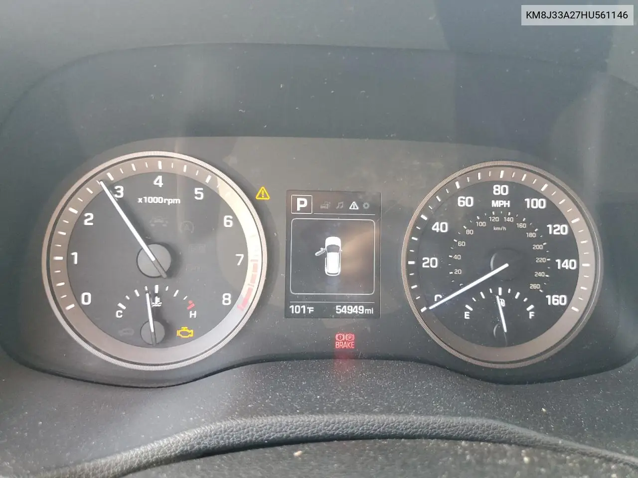 2017 Hyundai Tucson Limited VIN: KM8J33A27HU561146 Lot: 65186135