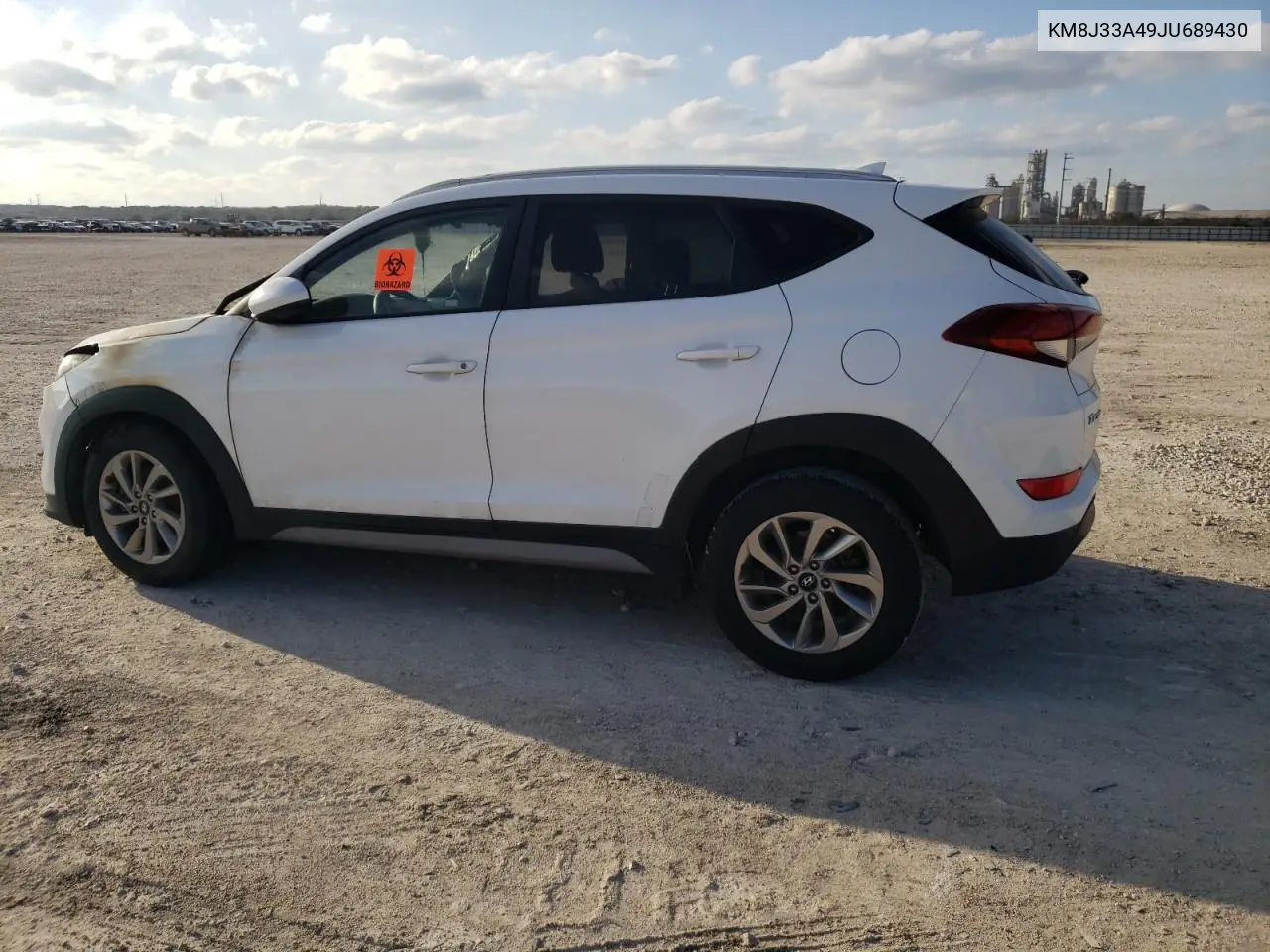 2018 Hyundai Tucson Sel VIN: KM8J33A49JU689430 Lot: 43832245