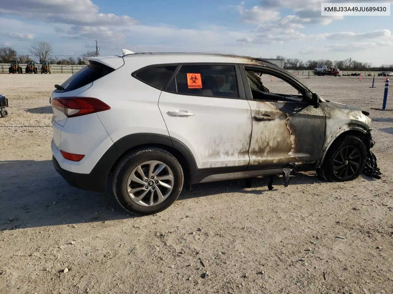 2018 Hyundai Tucson Sel VIN: KM8J33A49JU689430 Lot: 43832245