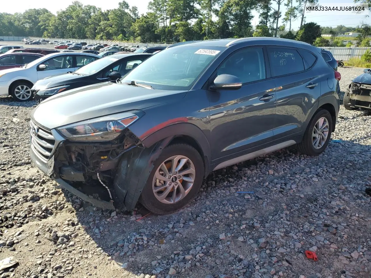 2018 Hyundai Tucson Sel VIN: KM8J33A44JU681624 Lot: 62592895