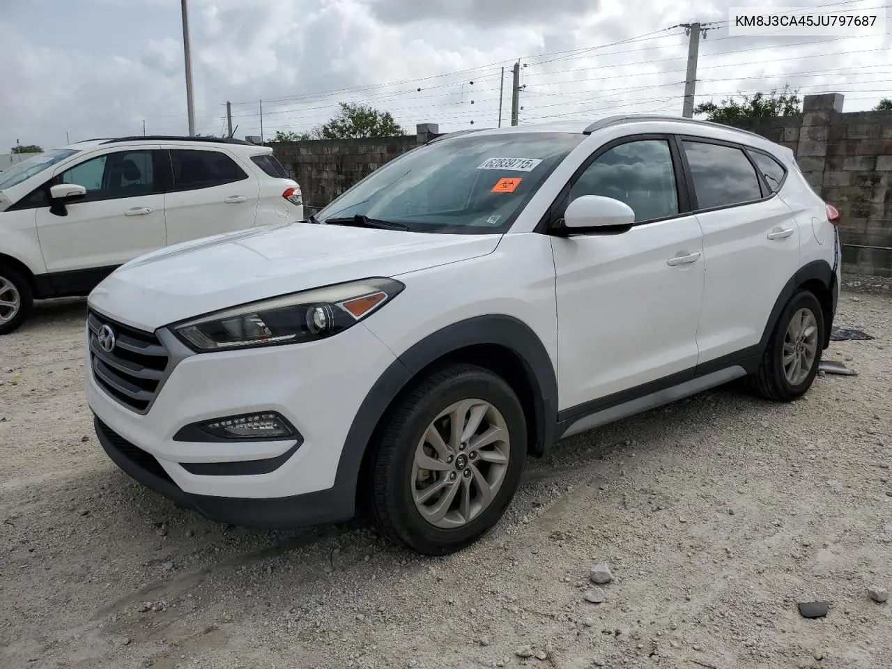 2018 Hyundai Tucson Sel VIN: KM8J3CA45JU797687 Lot: 62839715