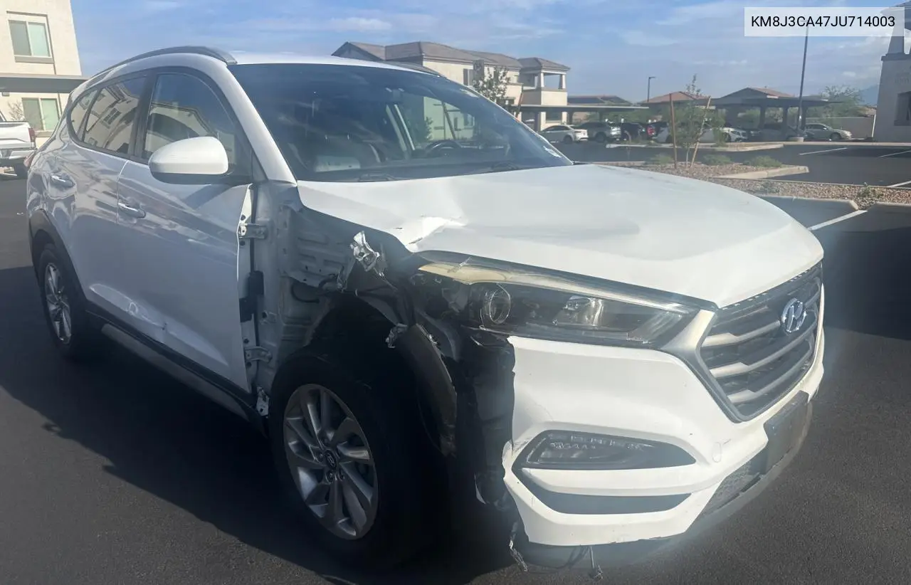 2018 Hyundai Tucson Sel VIN: KM8J3CA47JU714003 Lot: 66107135
