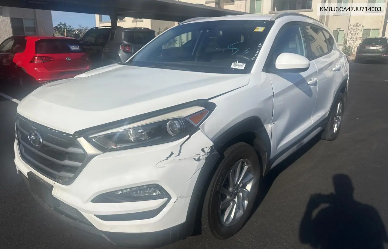 2018 Hyundai Tucson Sel VIN: KM8J3CA47JU714003 Lot: 66107135