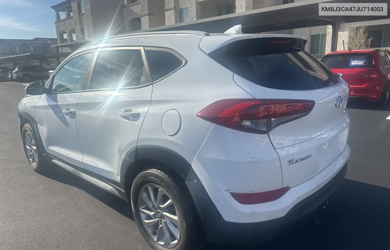 2018 Hyundai Tucson Sel VIN: KM8J3CA47JU714003 Lot: 66107135