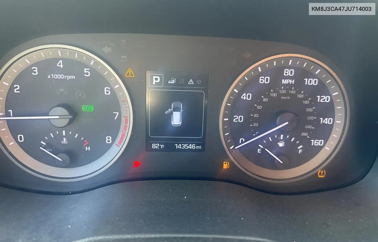 2018 Hyundai Tucson Sel VIN: KM8J3CA47JU714003 Lot: 66107135