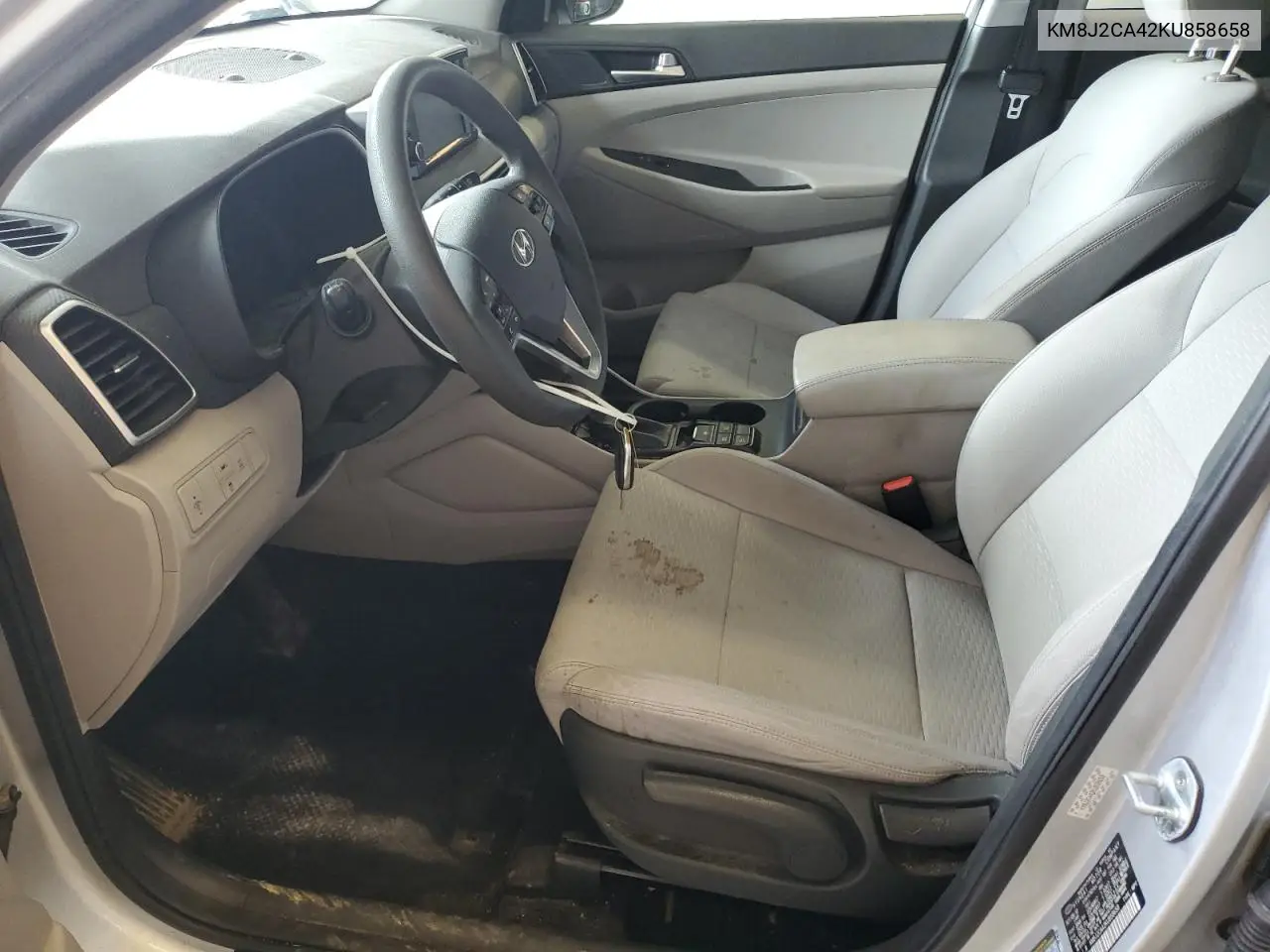 2019 Hyundai Tucson Se VIN: KM8J2CA42KU858658 Lot: 57134265