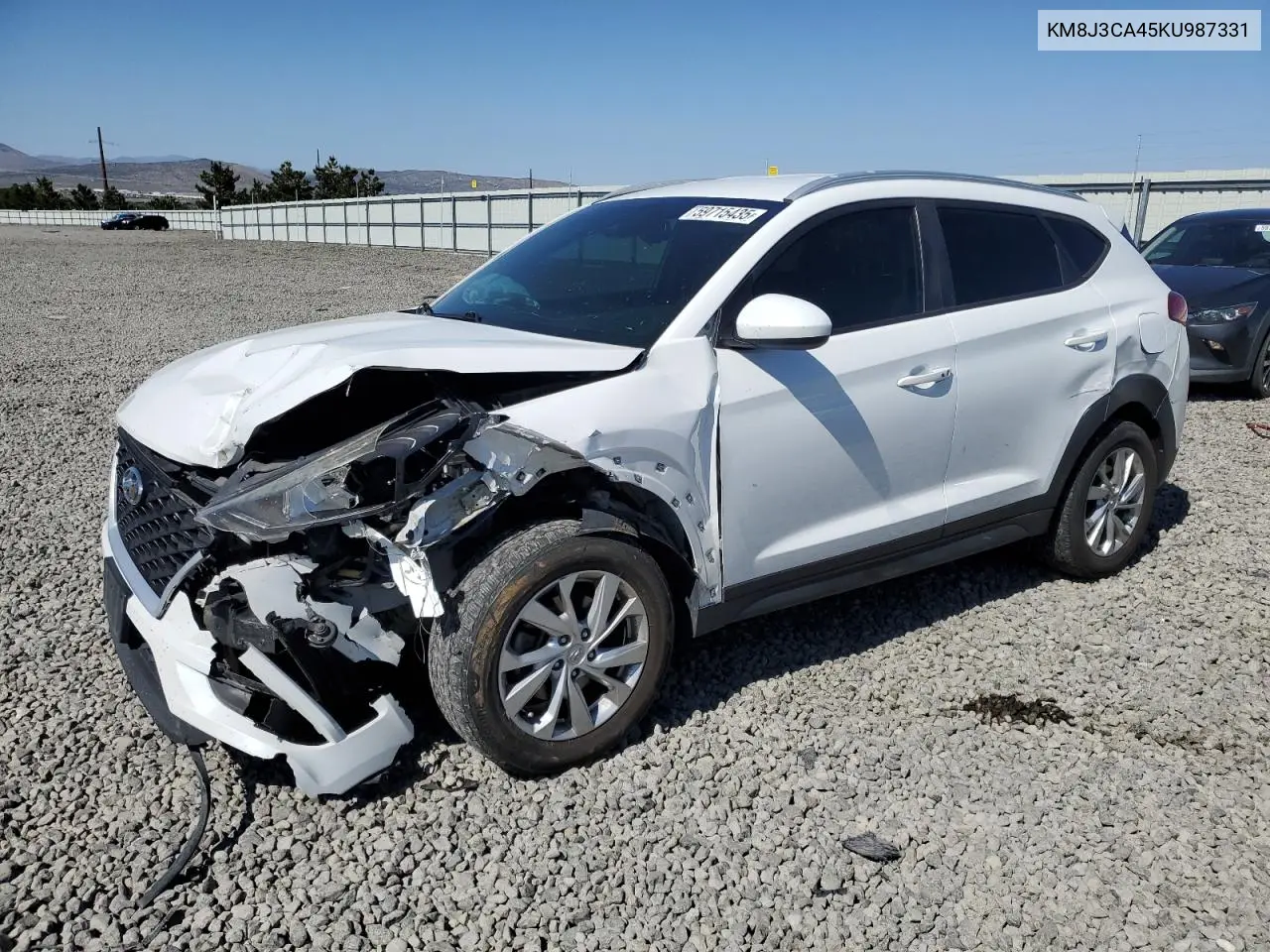 2019 Hyundai Tucson Limited VIN: KM8J3CA45KU987331 Lot: 59715435