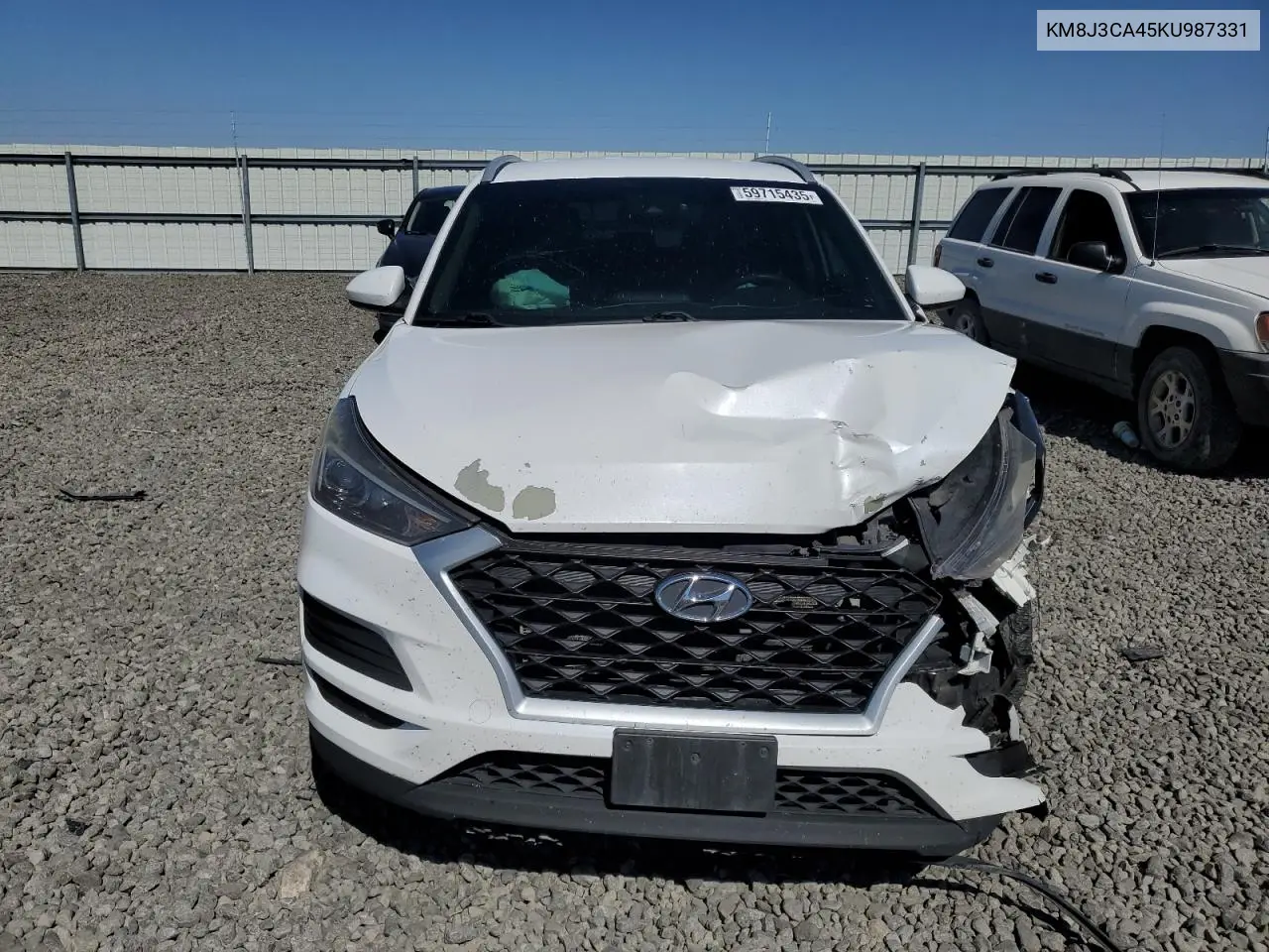 2019 Hyundai Tucson Limited VIN: KM8J3CA45KU987331 Lot: 59715435