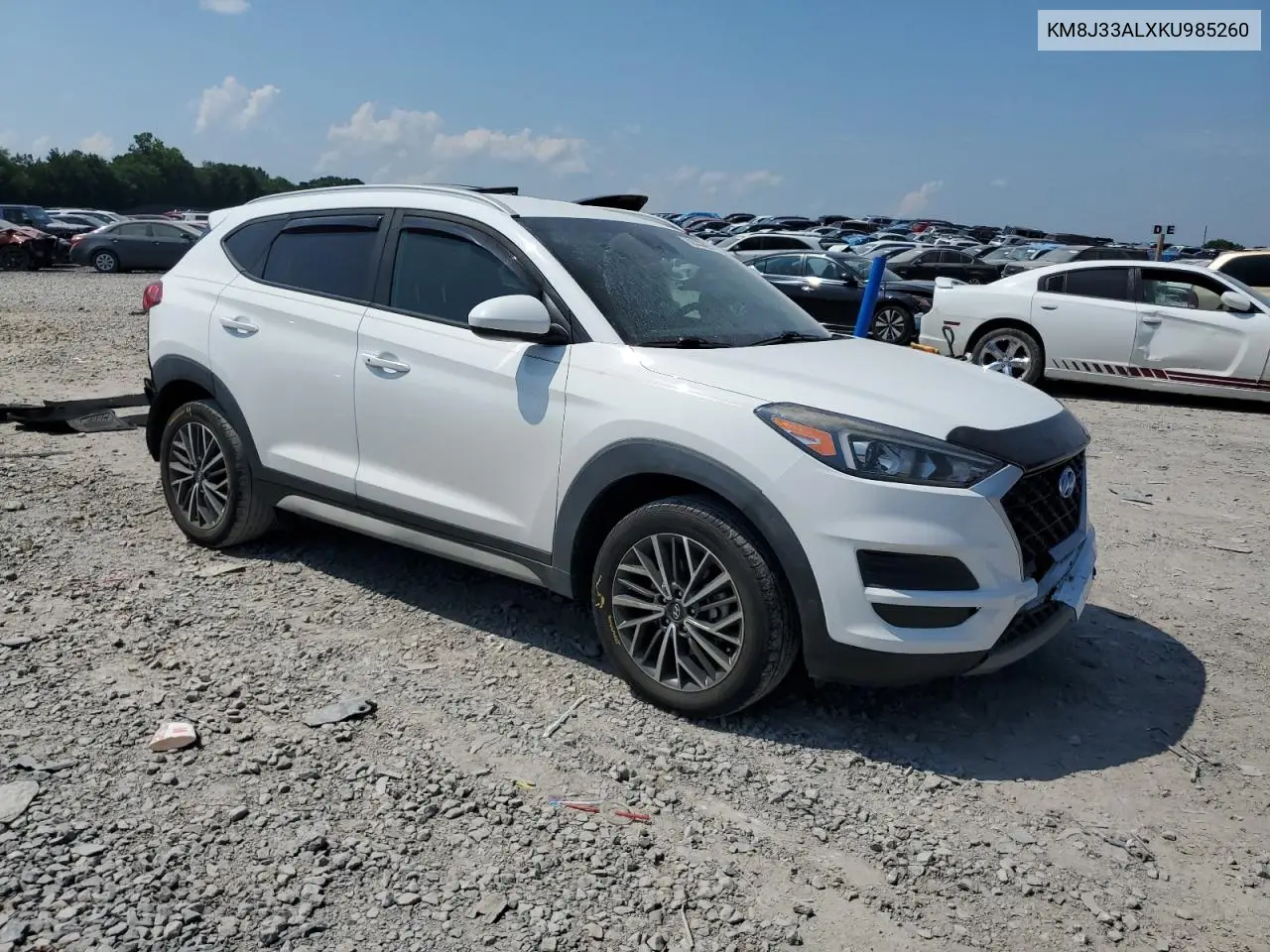 2019 Hyundai Tucson Limited VIN: KM8J33ALXKU985260 Lot: 62033625