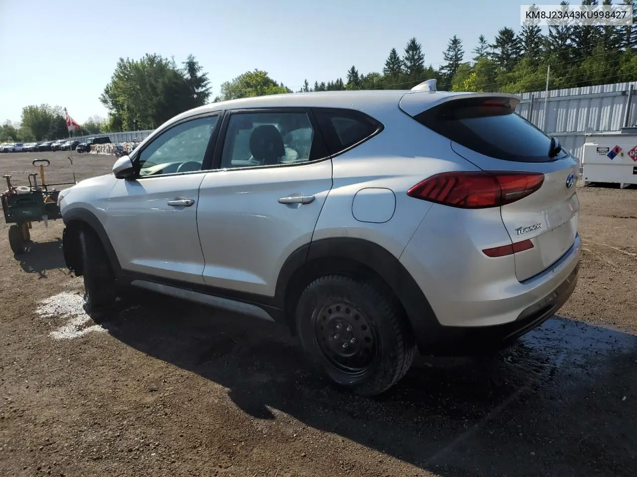 2019 Hyundai Tucson Se VIN: KM8J23A43KU998427 Lot: 62648285