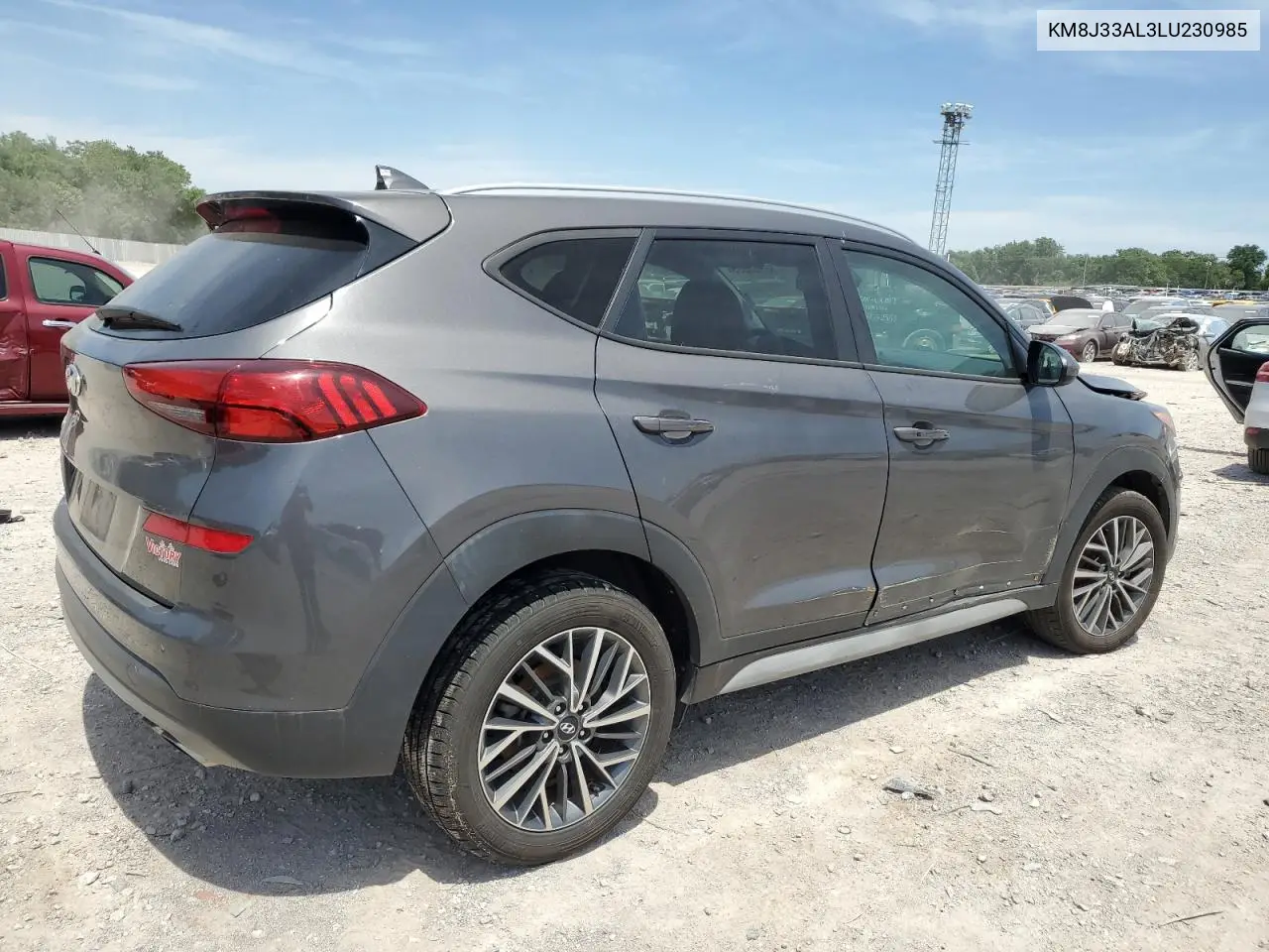 2020 Hyundai Tucson Limited VIN: KM8J33AL3LU230985 Lot: 55344355