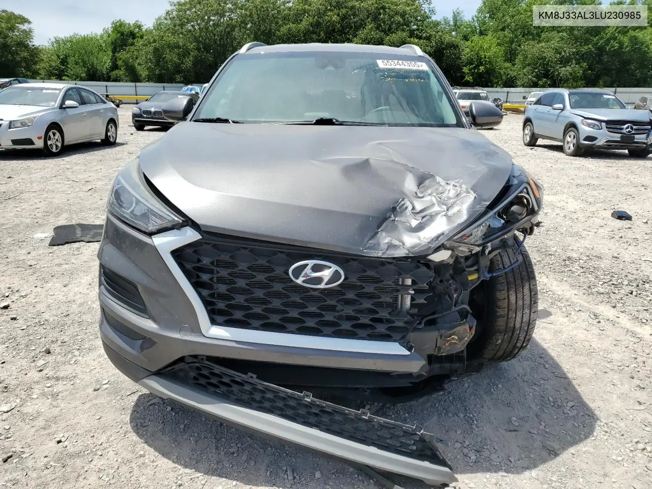 2020 Hyundai Tucson Limited VIN: KM8J33AL3LU230985 Lot: 55344355