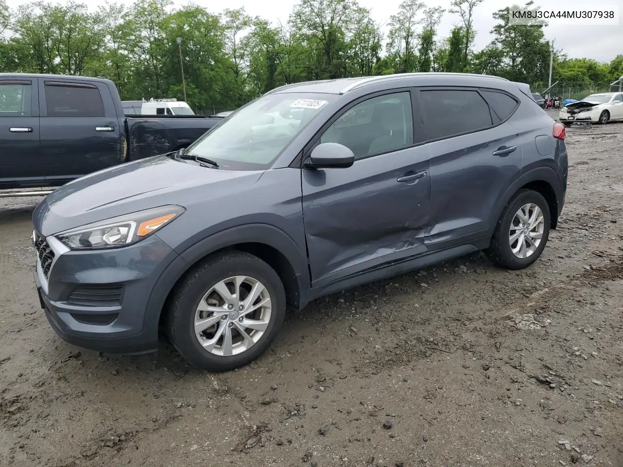 2021 Hyundai Tucson Limited VIN: KM8J3CA44MU307938 Lot: 57111025