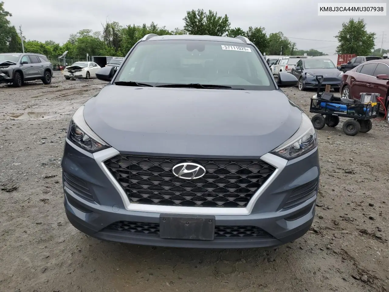 2021 Hyundai Tucson Limited VIN: KM8J3CA44MU307938 Lot: 57111025