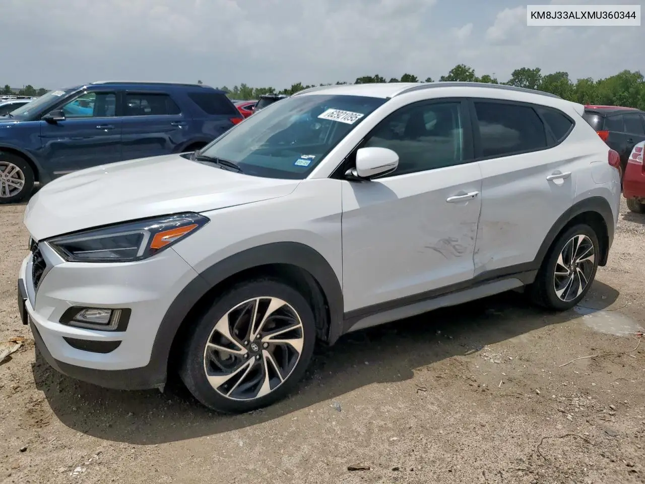 2021 Hyundai Tucson Limited VIN: KM8J33ALXMU360344 Lot: 62921095