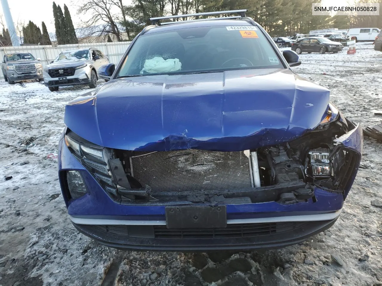 2022 Hyundai Tucson Sel VIN: 5NMJFCAE8NH050828 Lot: 42329815