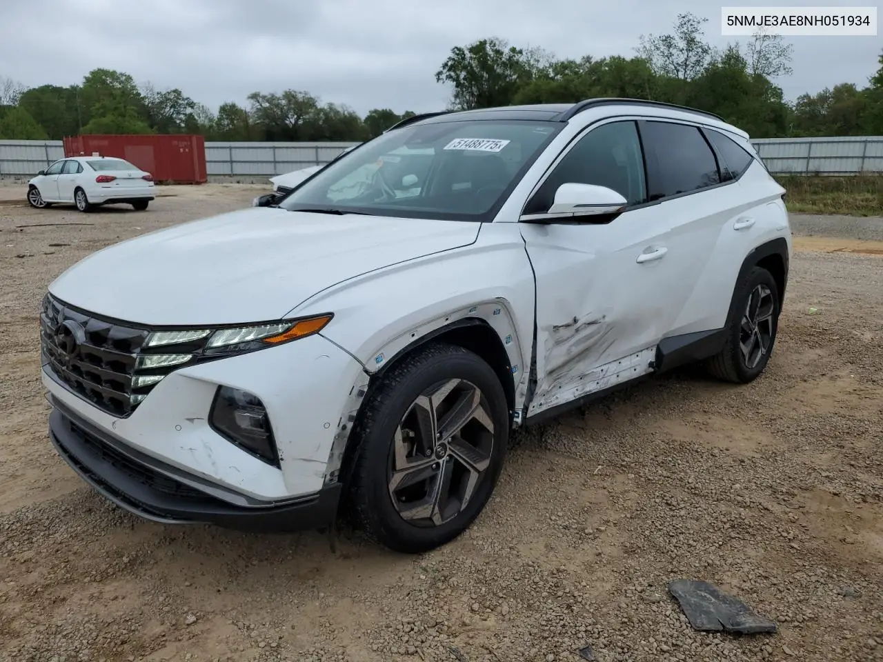 2022 Hyundai Tucson Limited VIN: 5NMJE3AE8NH051934 Lot: 51488775
