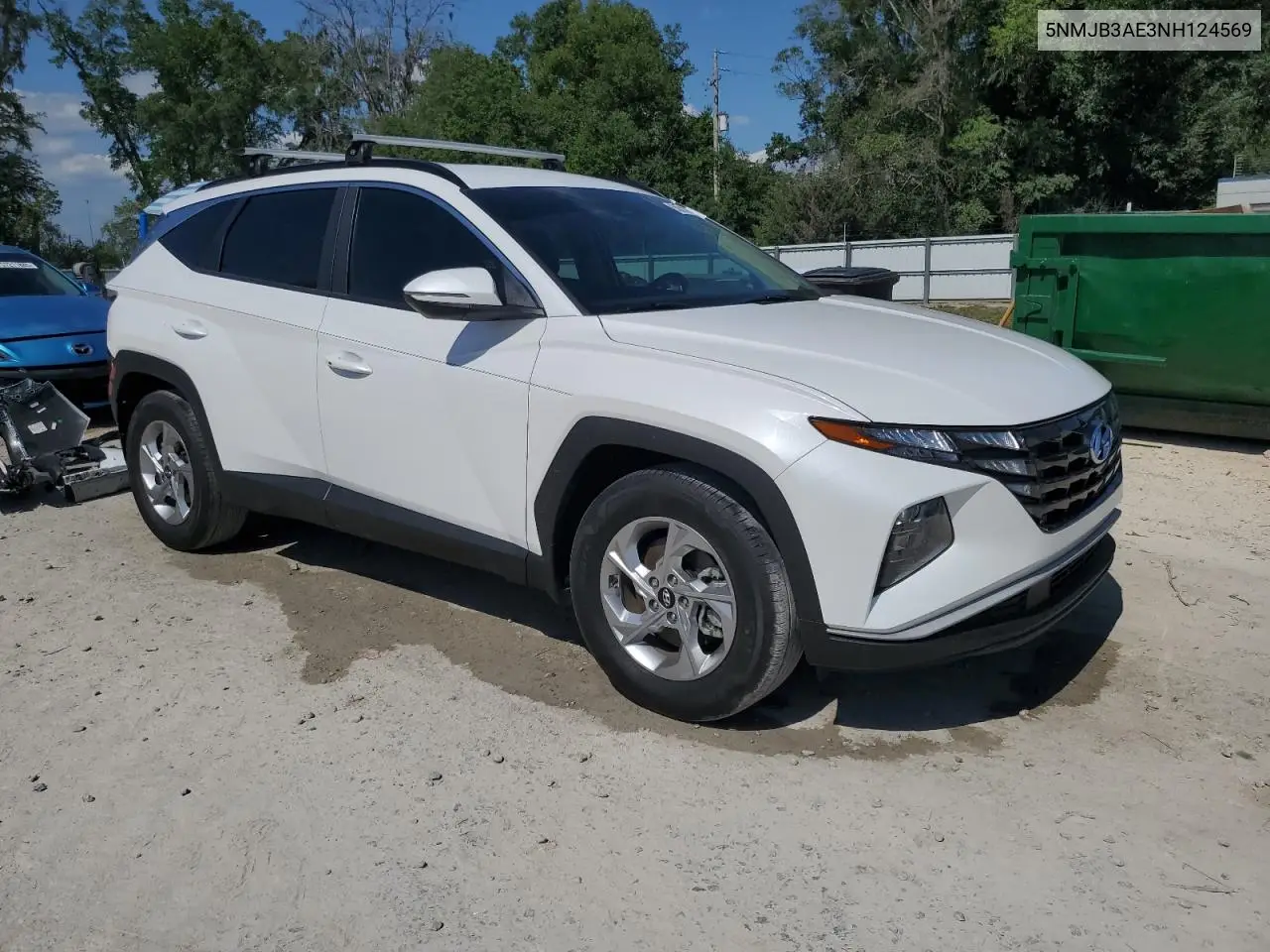 2022 Hyundai Tucson Sel VIN: 5NMJB3AE3NH124569 Lot: 55614215
