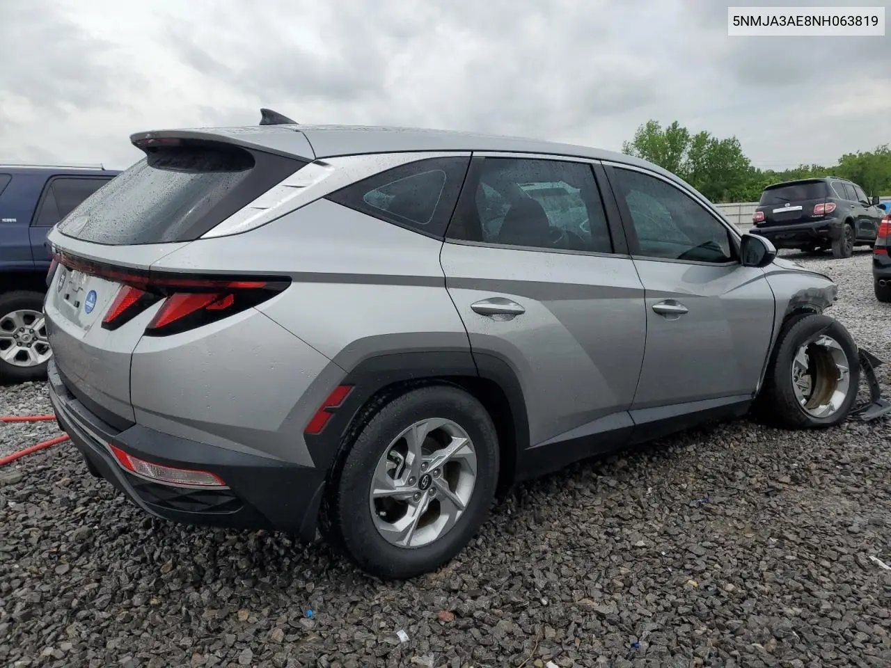 2022 Hyundai Tucson Se VIN: 5NMJA3AE8NH063819 Lot: 56153605