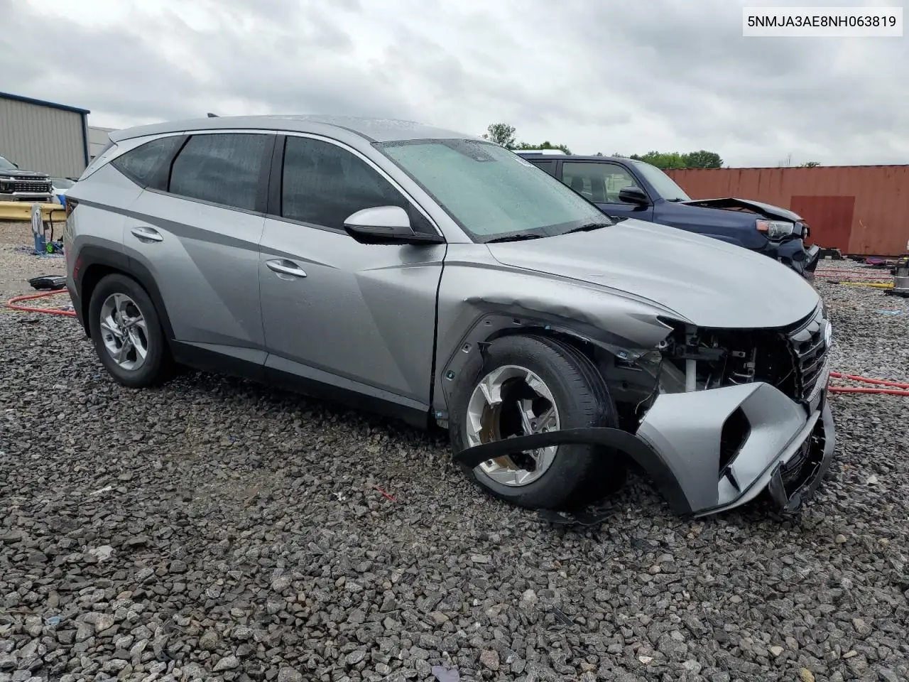 2022 Hyundai Tucson Se VIN: 5NMJA3AE8NH063819 Lot: 56153605