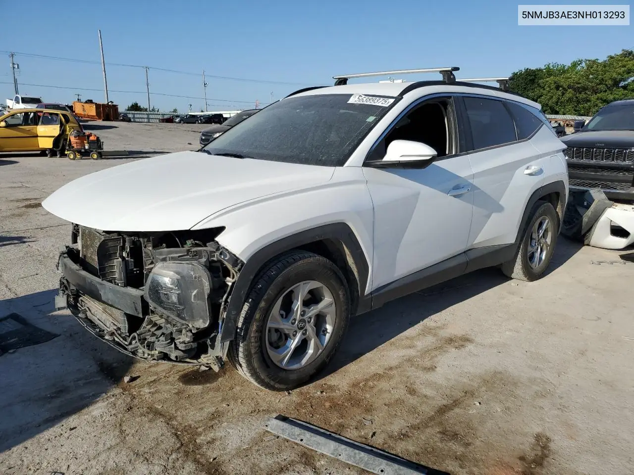 2022 Hyundai Tucson Sel VIN: 5NMJB3AE3NH013293 Lot: 56389375