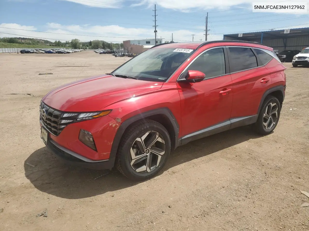 2022 Hyundai Tucson Sel VIN: 5NMJFCAE3NH127962 Lot: 56497915