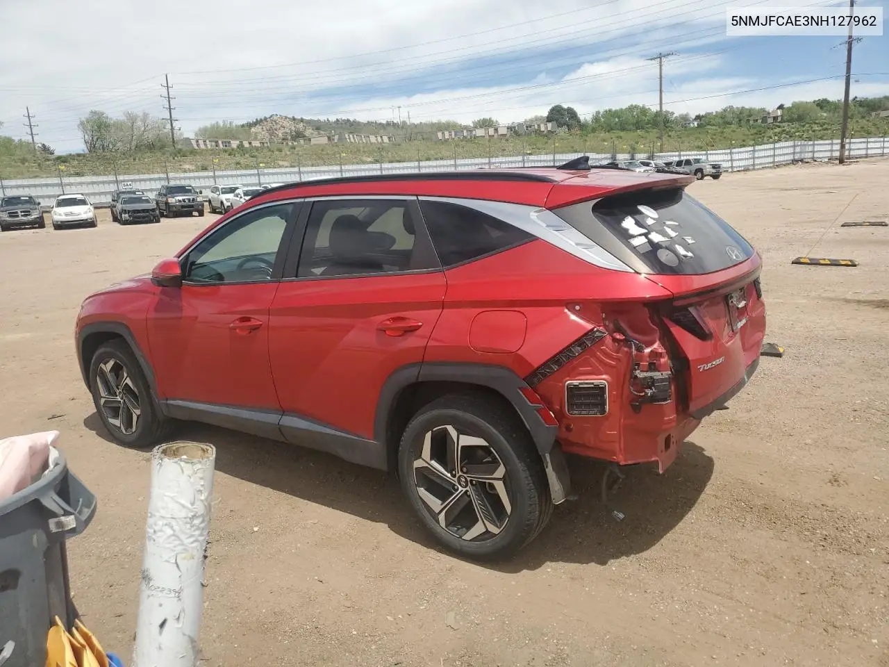 2022 Hyundai Tucson Sel VIN: 5NMJFCAE3NH127962 Lot: 56497915