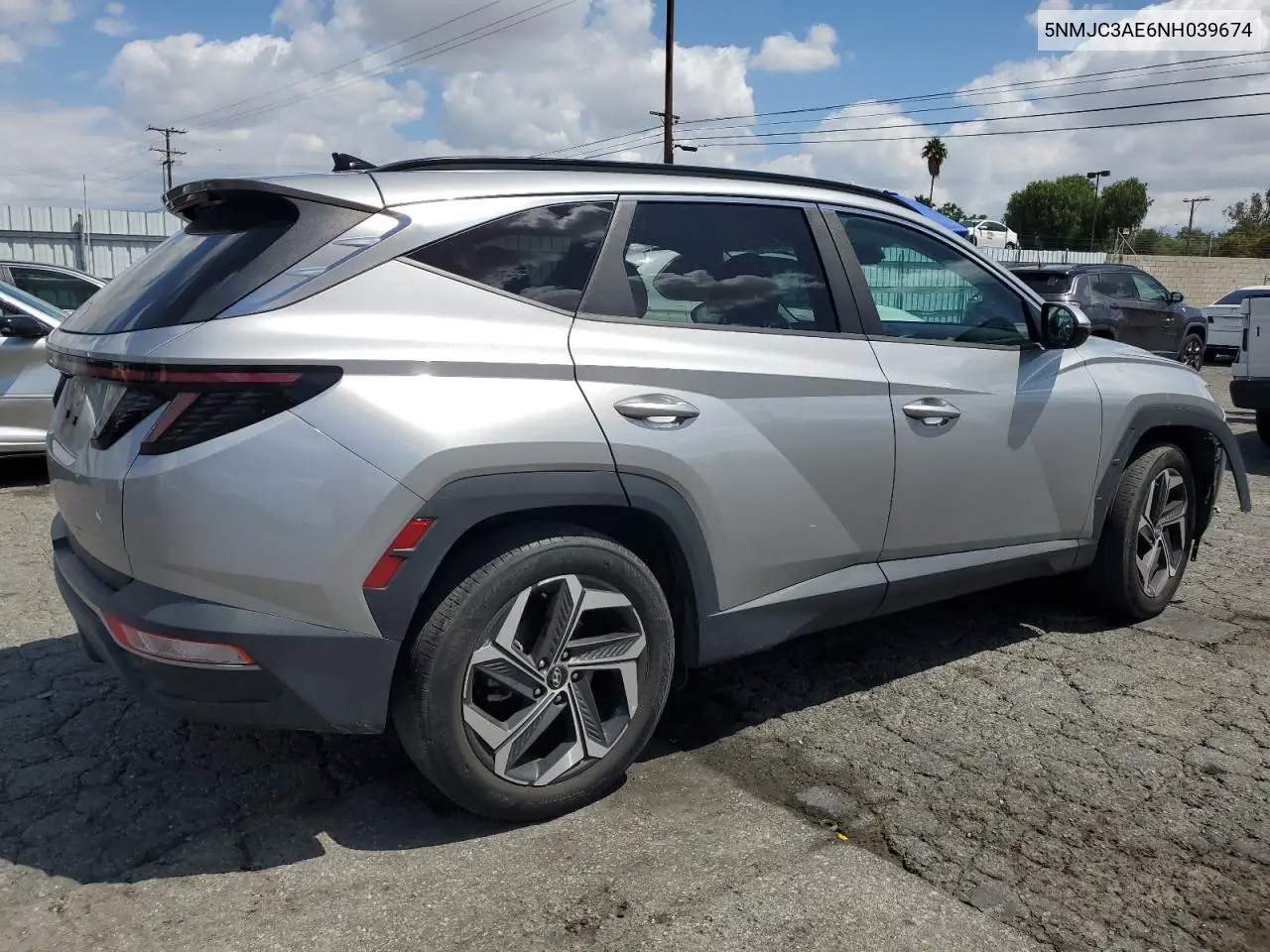 2022 Hyundai Tucson Sel VIN: 5NMJC3AE6NH039674 Lot: 56756755