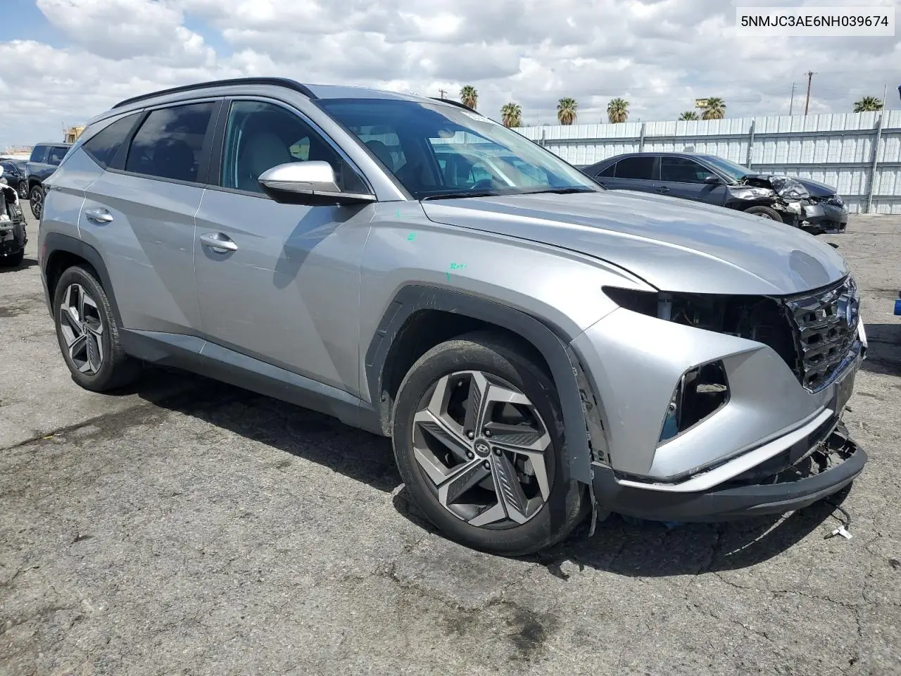 2022 Hyundai Tucson Sel VIN: 5NMJC3AE6NH039674 Lot: 56756755