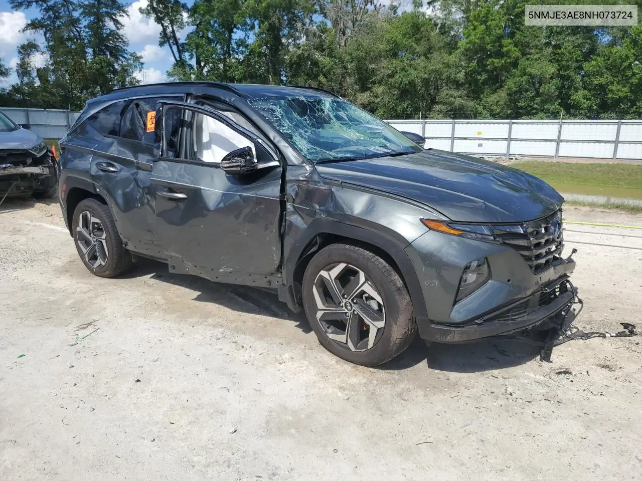 2022 Hyundai Tucson Limited VIN: 5NMJE3AE8NH073724 Lot: 56829275