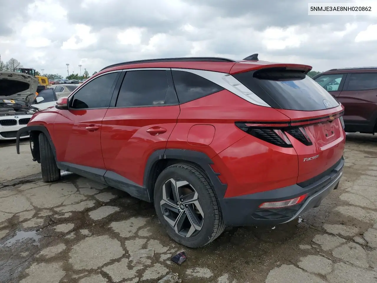 2022 Hyundai Tucson Limited VIN: 5NMJE3AE8NH020862 Lot: 56871375