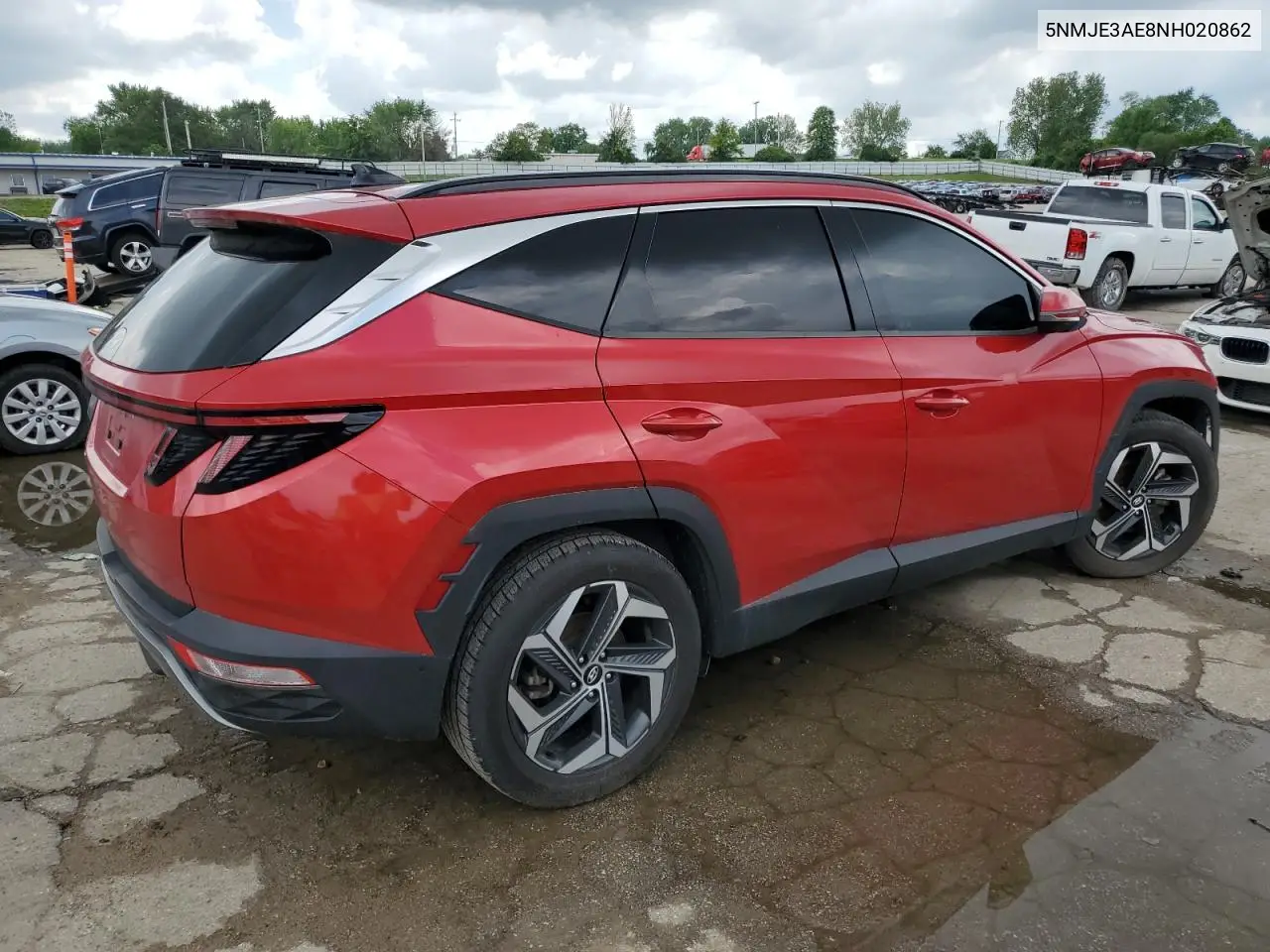 2022 Hyundai Tucson Limited VIN: 5NMJE3AE8NH020862 Lot: 56871375