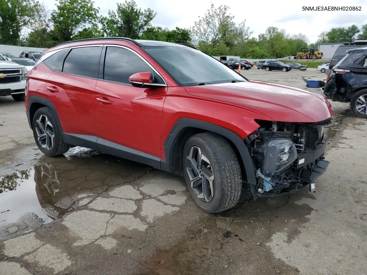 2022 Hyundai Tucson Limited VIN: 5NMJE3AE8NH020862 Lot: 56871375