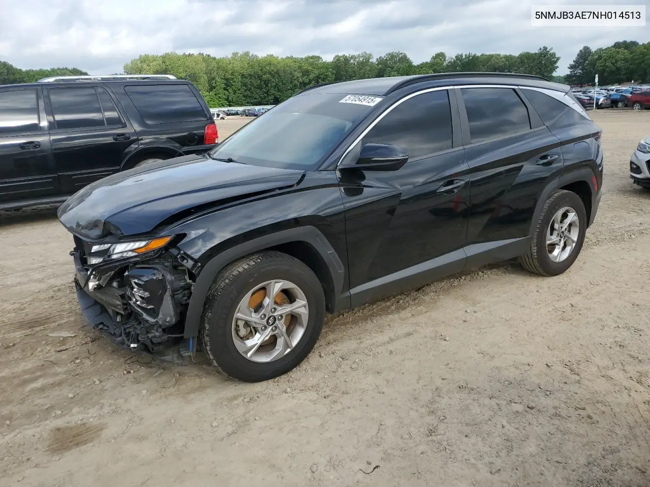 2022 Hyundai Tucson Sel VIN: 5NMJB3AE7NH014513 Lot: 57054915