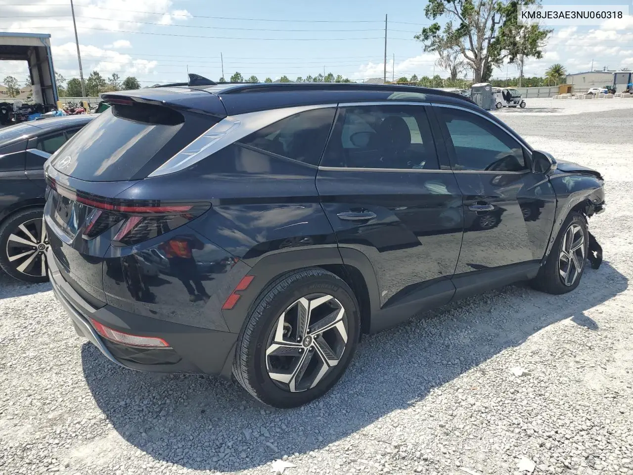 2022 Hyundai Tucson Limited VIN: KM8JE3AE3NU060318 Lot: 57178035