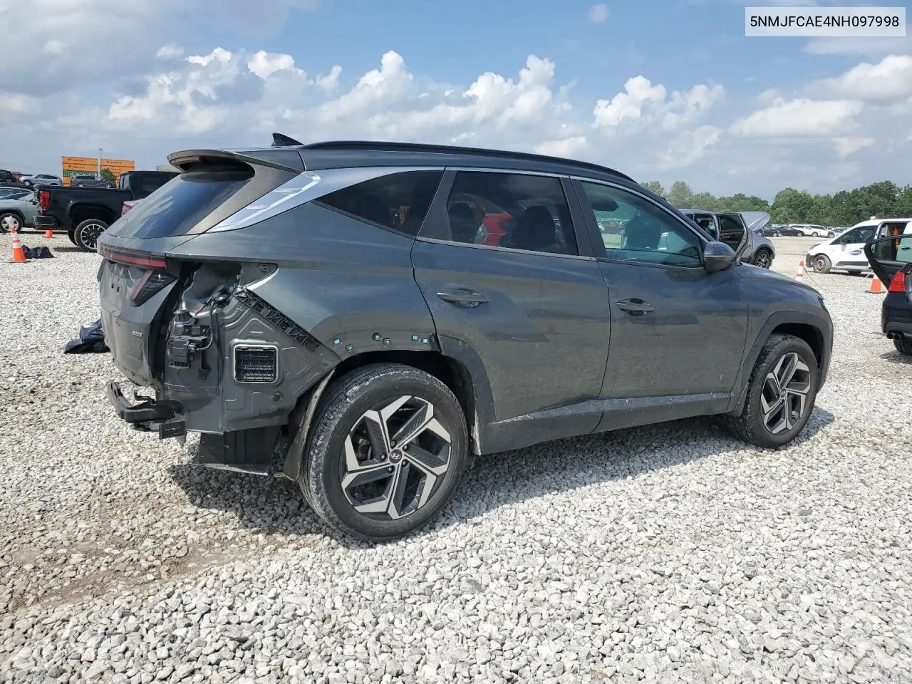 2022 Hyundai Tucson Sel VIN: 5NMJFCAE4NH097998 Lot: 61901635