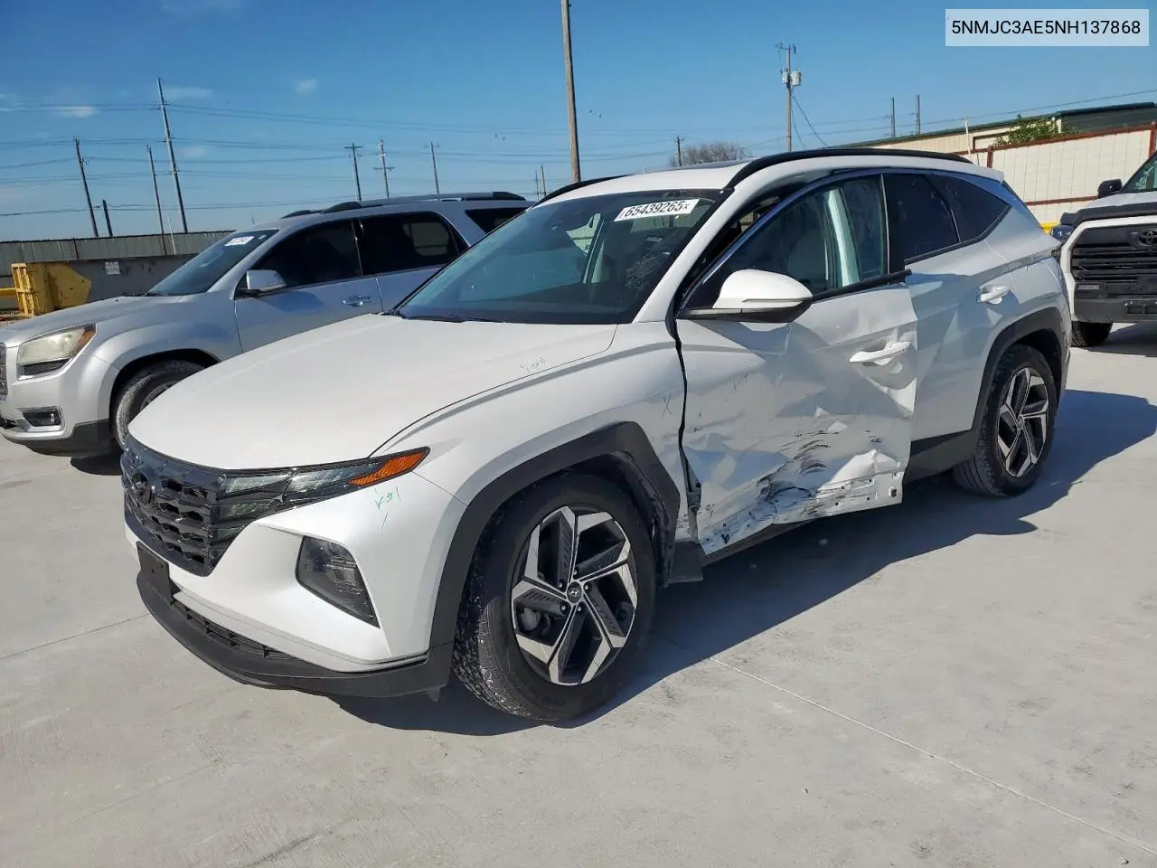 2022 Hyundai Tucson Sel VIN: 5NMJC3AE5NH137868 Lot: 65439265