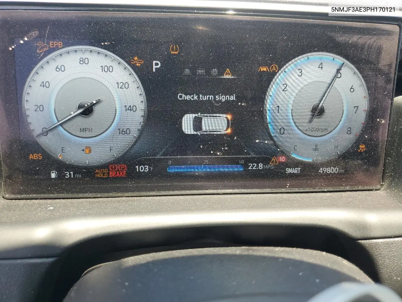 2023 Hyundai Tucson Sel VIN: 5NMJF3AE3PH170121 Lot: 62181325
