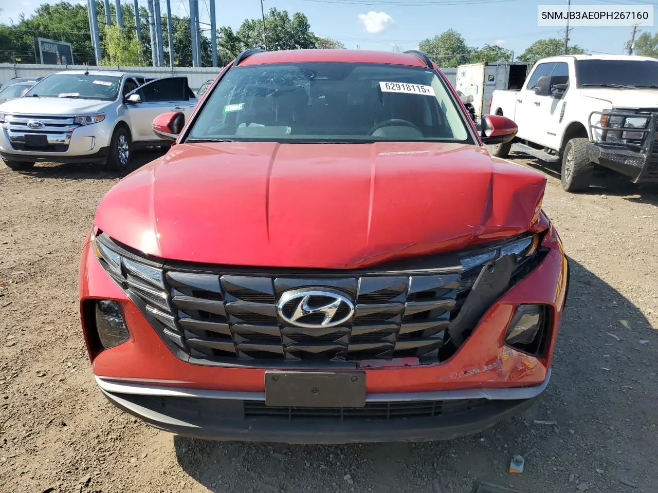 2023 Hyundai Tucson Sel VIN: 5NMJB3AE0PH267160 Lot: 62918115
