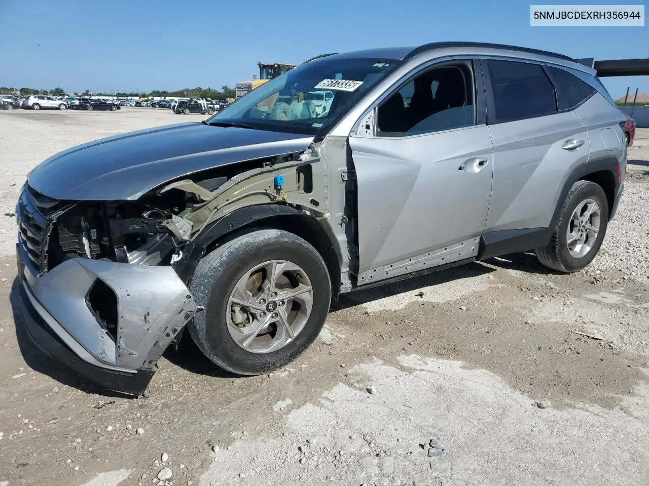 2024 Hyundai Tucson Sel VIN: 5NMJBCDEXRH356944 Lot: 56173335