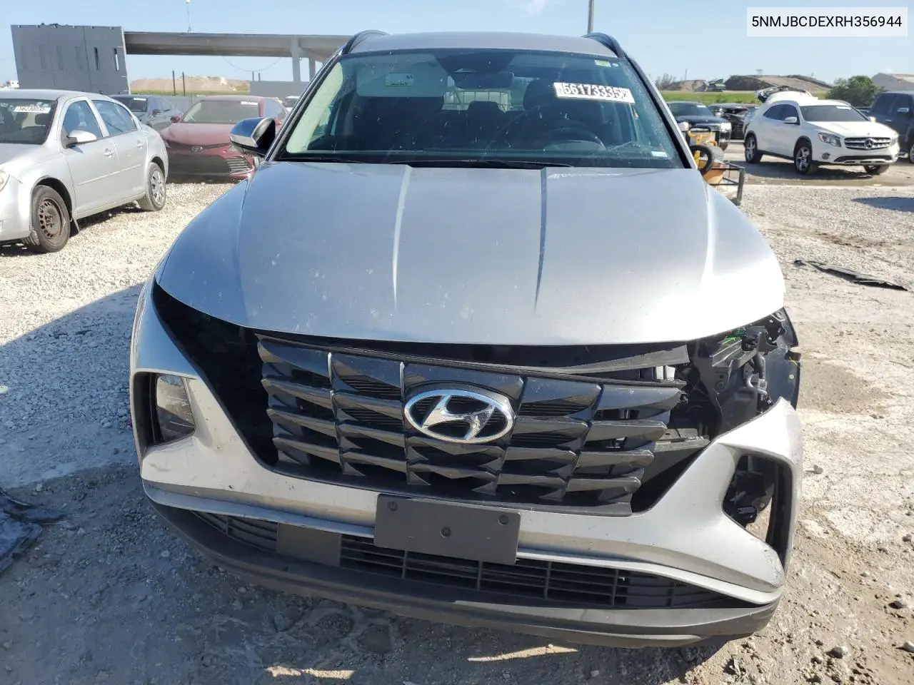 2024 Hyundai Tucson Sel VIN: 5NMJBCDEXRH356944 Lot: 56173335