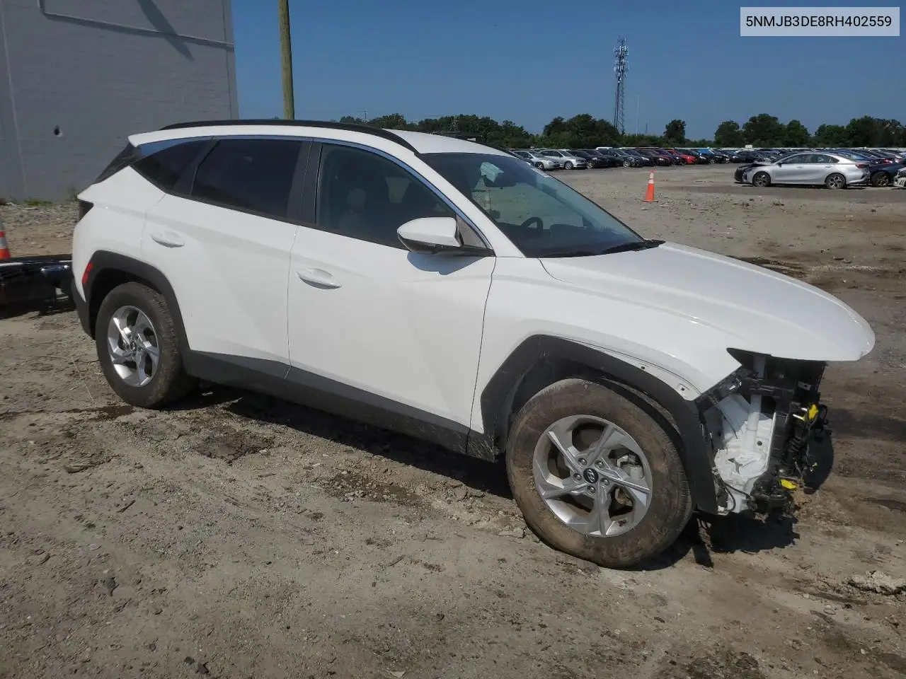 2024 Hyundai Tucson Sel VIN: 5NMJB3DE8RH402559 Lot: 62638315