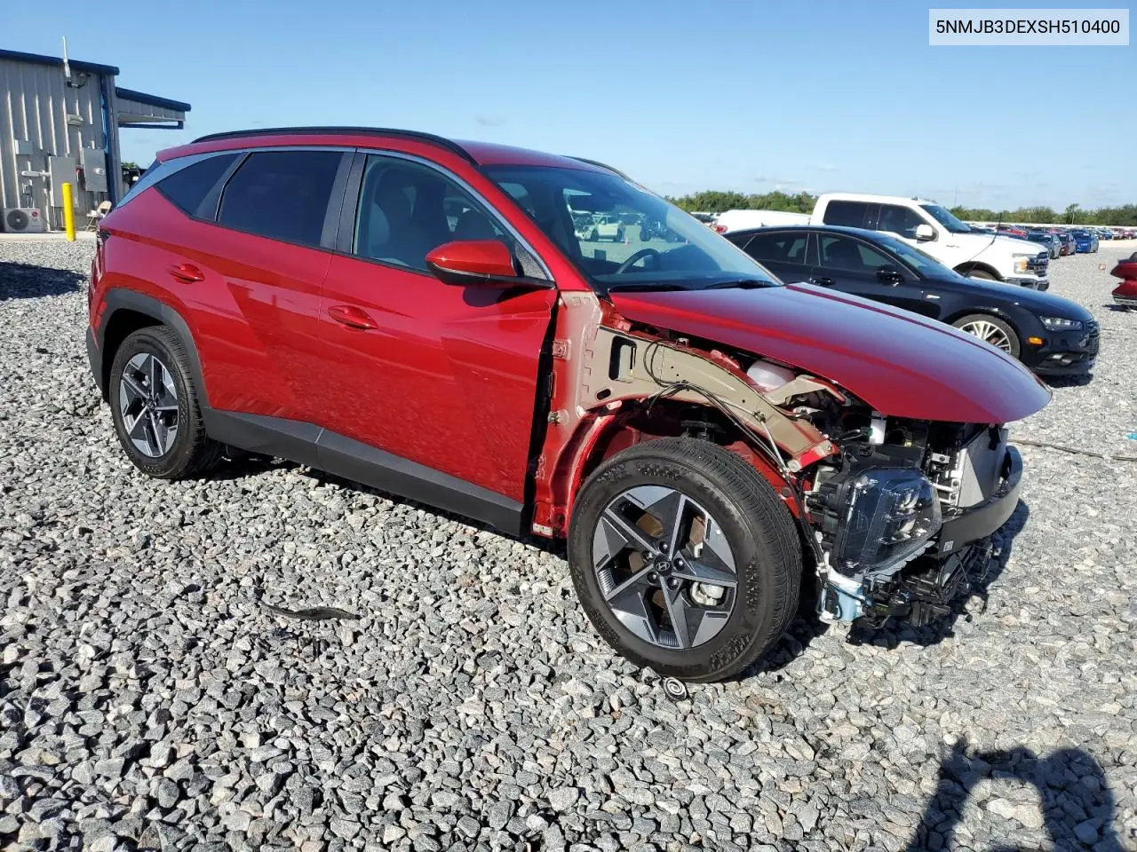 2025 Hyundai Tucson Sel VIN: 5NMJB3DEXSH510400 Lot: 56933075