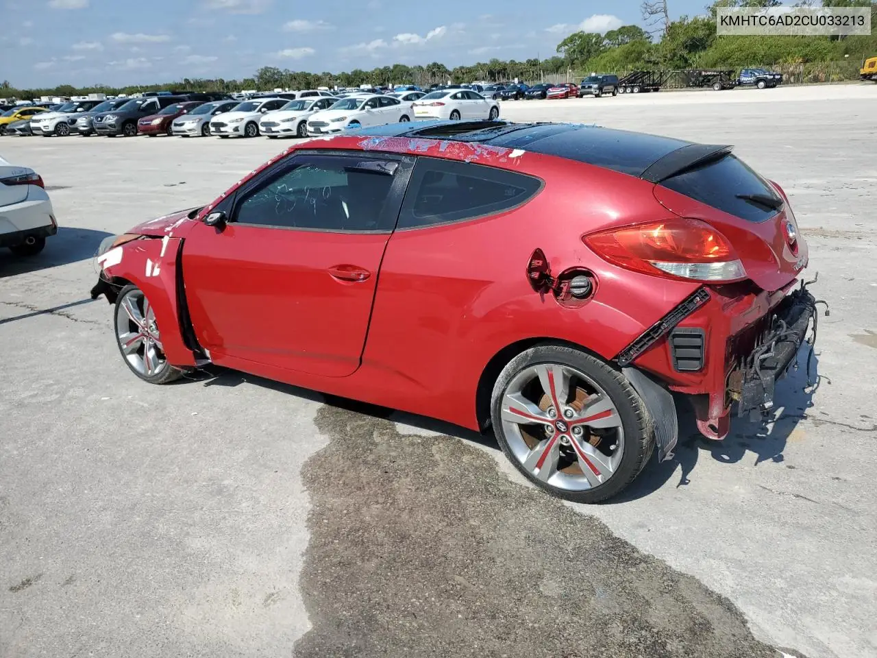 2012 Hyundai Veloster VIN: KMHTC6AD2CU033213 Lot: 52168112