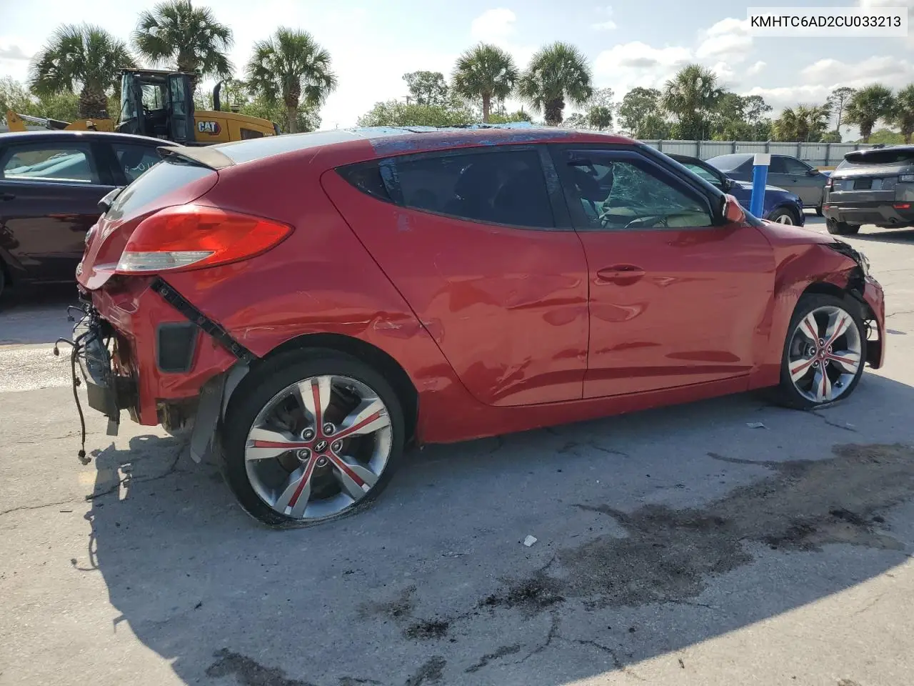 2012 Hyundai Veloster VIN: KMHTC6AD2CU033213 Lot: 52168112
