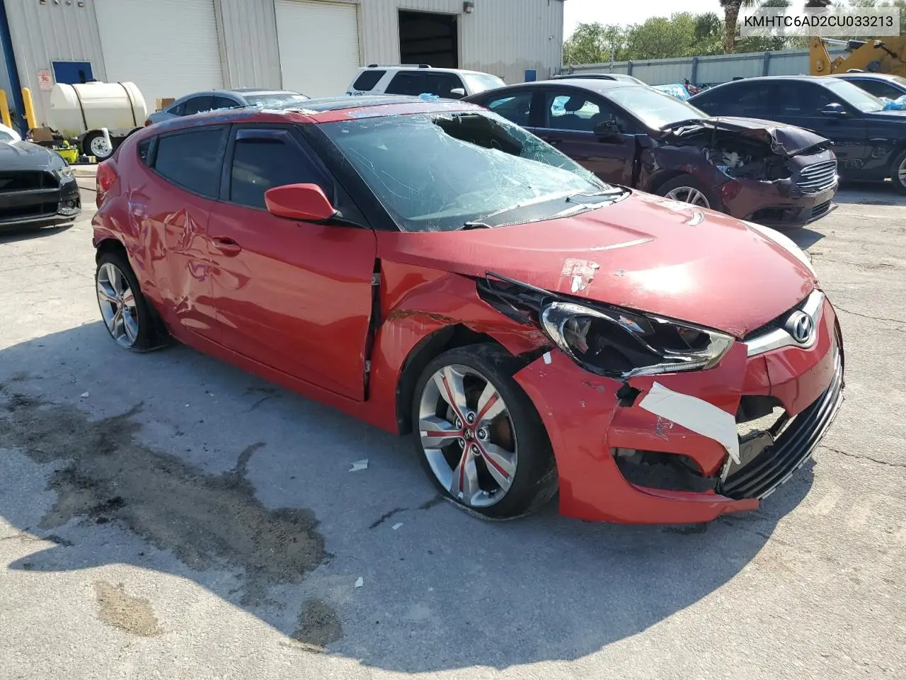 2012 Hyundai Veloster VIN: KMHTC6AD2CU033213 Lot: 52168112